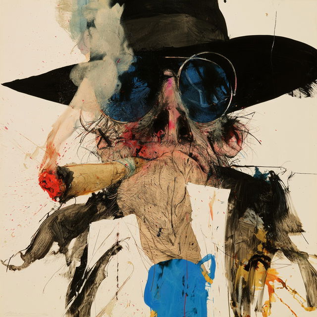 Ralph Steadman style, Midjourney V8.2, render 2 of 4