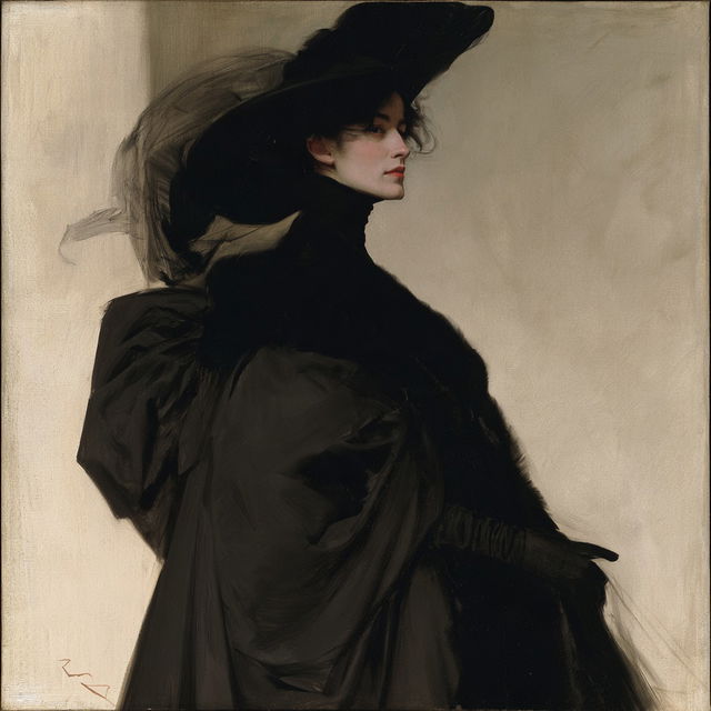 Ramon Casas style, Midjourney V8.2, render 1 of 4