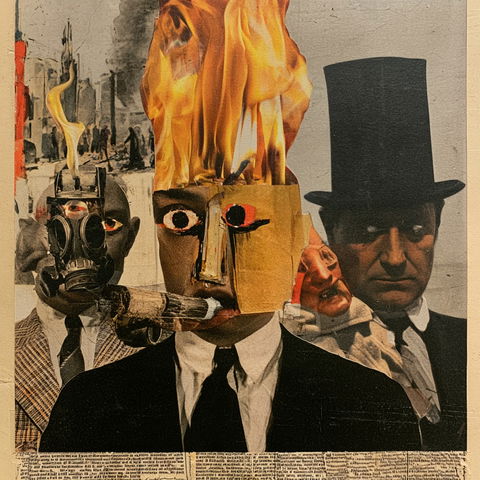 Raoul Hausmann style (Various), Midjourney V8.2