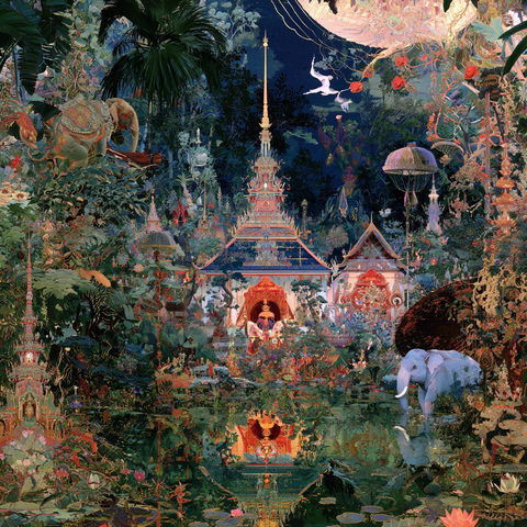 Raqib Shaw style (Painters), Midjourney V8.2