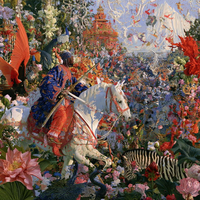 Raqib Shaw style, Midjourney V8.2, render 3 of 4