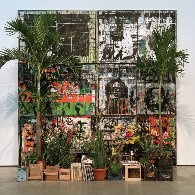 Rashid Johnson style, Midjourney V8.2, render 2 of 4