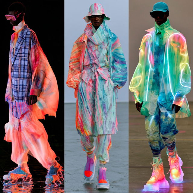 Rave fashion style, Midjourney V8.2, render 4 of 4