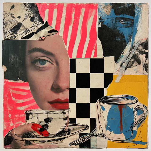 Ray Johnson style, Midjourney V8.2, render 4 of 4