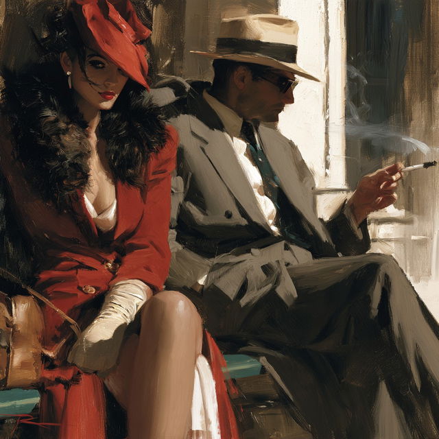 Raymond Leech style, Midjourney V8.2, render 3 of 4