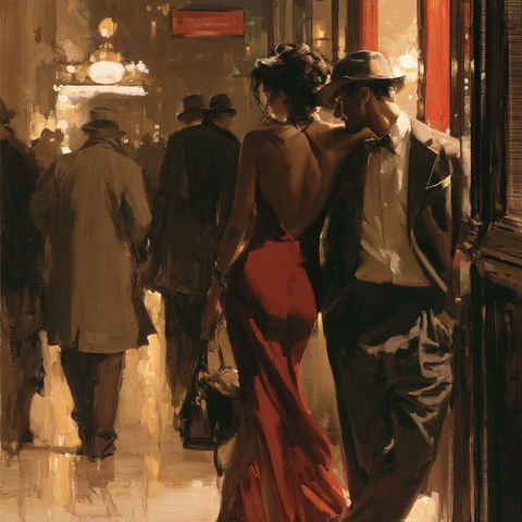 Raymond Leech style (Painters), Midjourney V8.2