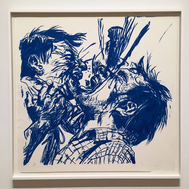 Raymond Pettibon style, Midjourney V8.2, render 3 of 4