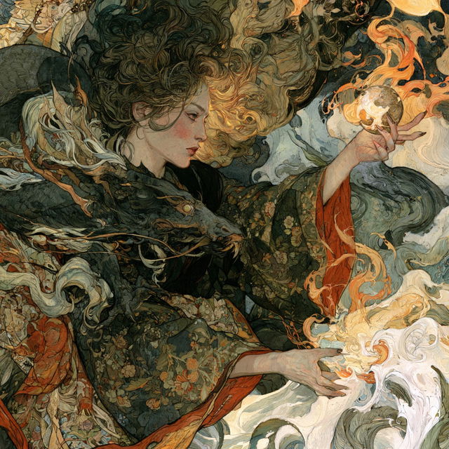 Rebecca Guay style, Midjourney V8.2, render 4 of 4
