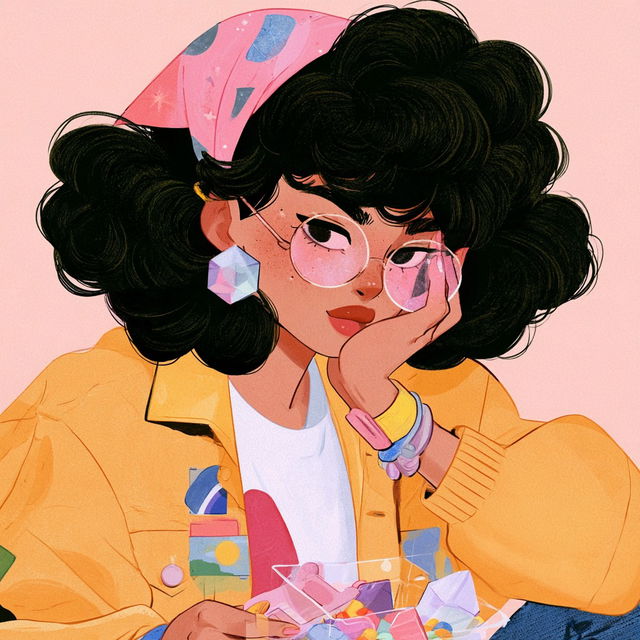 Rebecca Sugar style, Midjourney V8.2, render 1 of 4