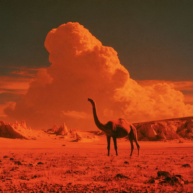 Redscale print style, Midjourney V8.2, render 4 of 4