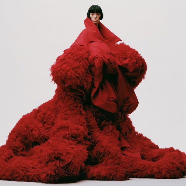 Rei Kawakubo style, Midjourney V8.2, render 2 of 4