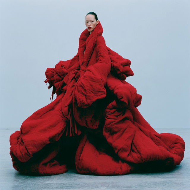 Rei Kawakubo style, Midjourney V8.2, render 1 of 4