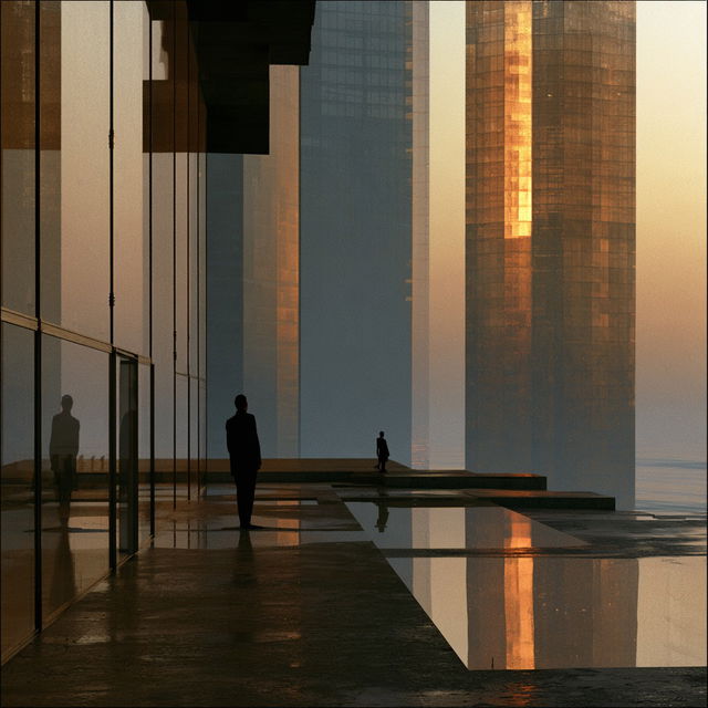 Rem Koolhaas style, Midjourney V8.2, render 2 of 4