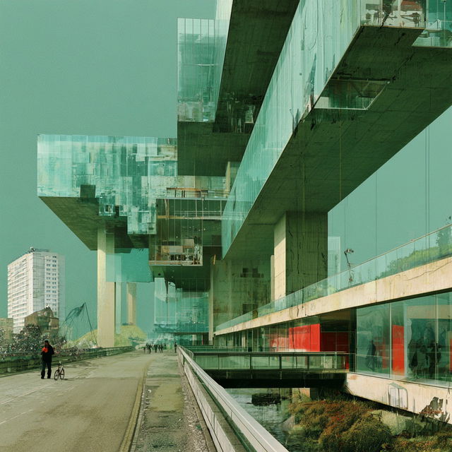 Rem Koolhaas style, Midjourney V8.2, render 4 of 4