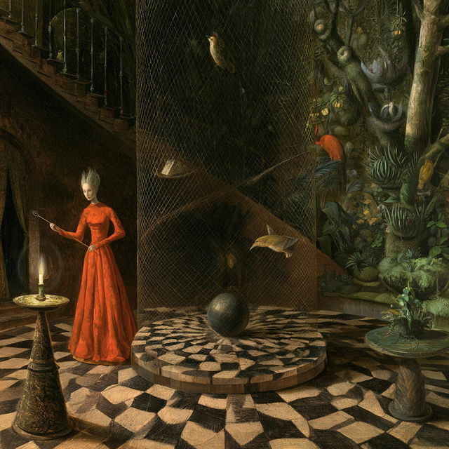 Remedios Varo style, Midjourney V8.2, render 4 of 4