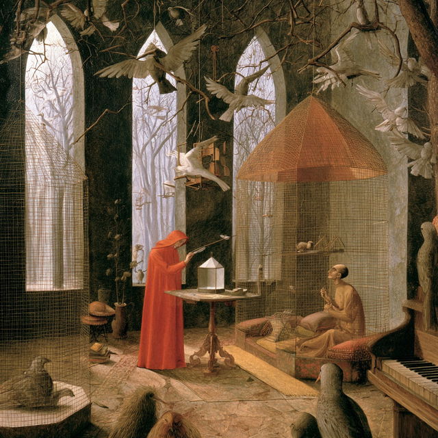 Remedios Varo style, Midjourney V8.2, render 3 of 4