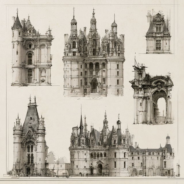 Renaissance architecture style, Midjourney V8.2, render 4 of 4