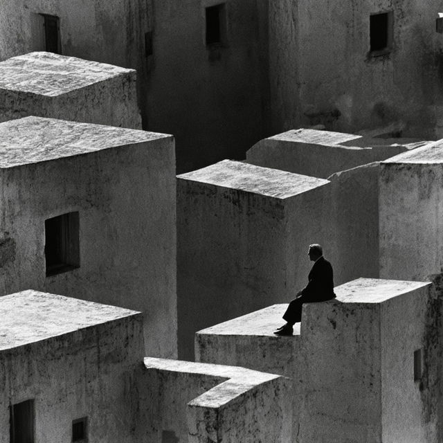 Rene Burri style, Midjourney V8.2, render 2 of 4