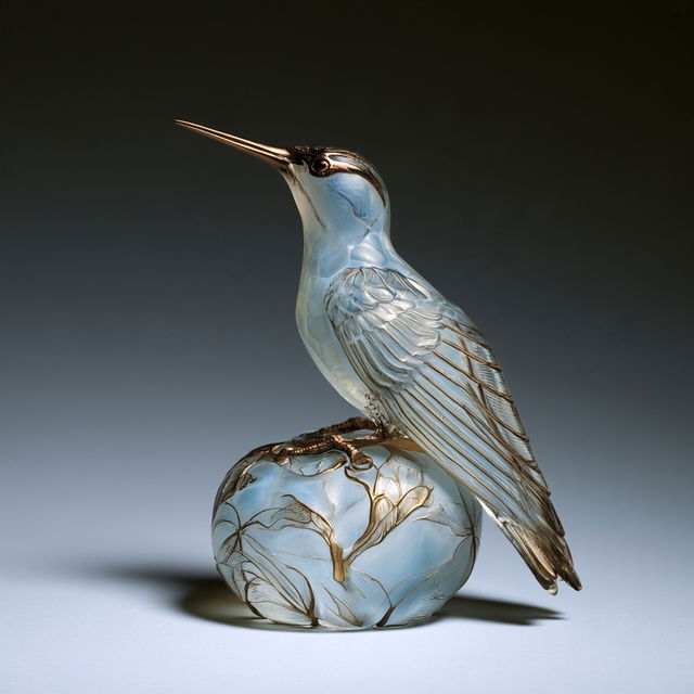 Rene Lalique style, Midjourney V8.2, render 2 of 4