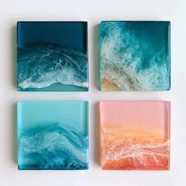 Resin art style, Midjourney V8.2, render 2 of 4