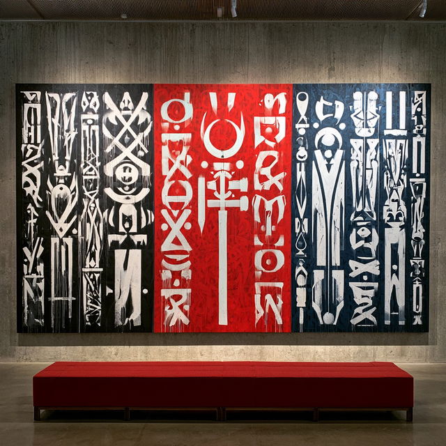 Retna style, Midjourney V8.2, render 1 of 4