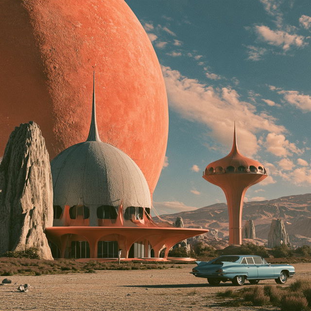 Retrofuturism style, Midjourney V8.2, render 4 of 4