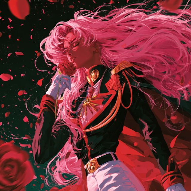 Revolutionary Girl Utena style, Midjourney V8.2, render 1 of 4