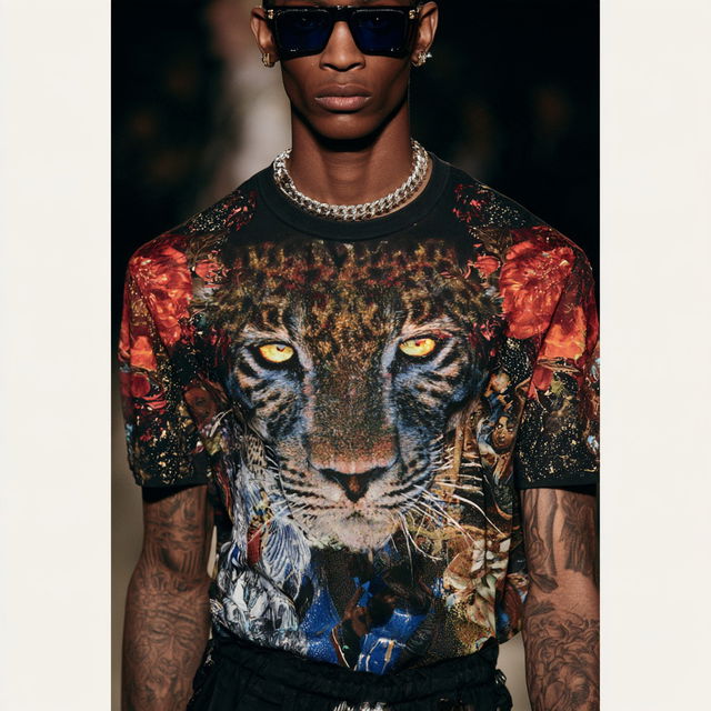 Riccardo Tisci style, Midjourney V8.2, render 1 of 4