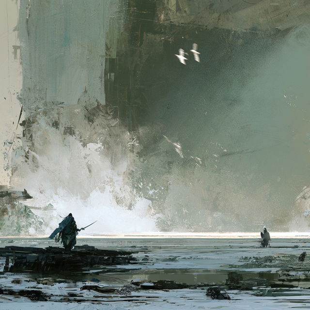 Richard Anderson style, Midjourney V8.2, render 2 of 4