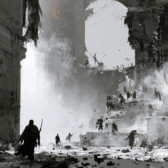Richard Anderson style, Midjourney V8.2, render 1 of 4