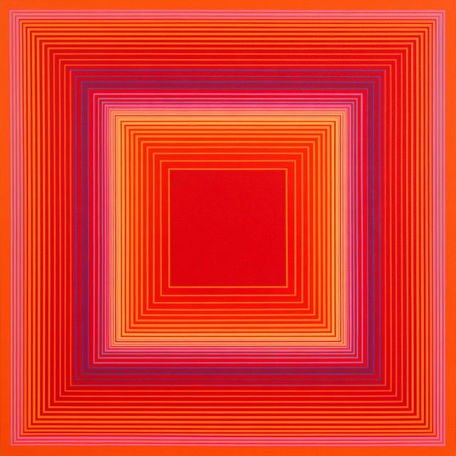 Richard Anuszkiewicz style, Midjourney V8.2, render 3 of 4
