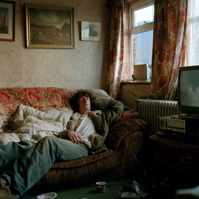 Richard Billingham style, Midjourney V8.2, render 4 of 4