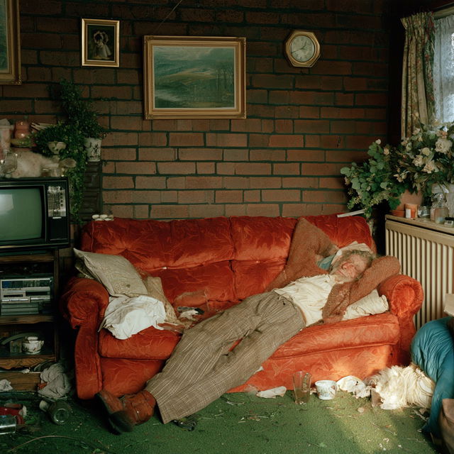 Richard Billingham style, Midjourney V8.2, render 3 of 4