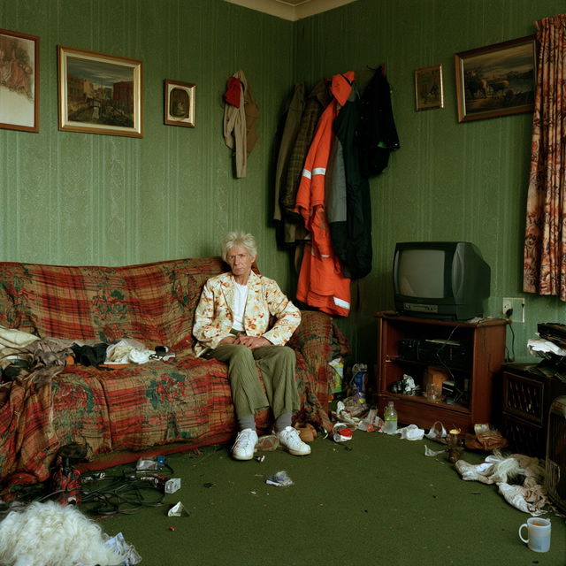 Richard Billingham style, Midjourney V8.2, render 2 of 4