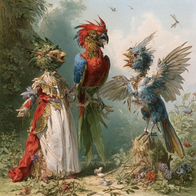 Richard Doyle style, Midjourney V8.2, render 3 of 4