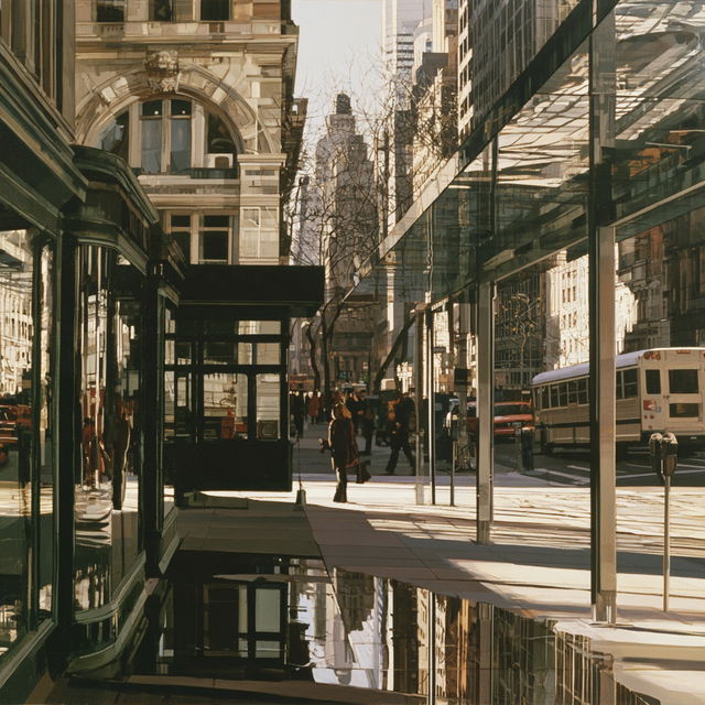 Richard Estes style, Midjourney V8.2, render 2 of 4