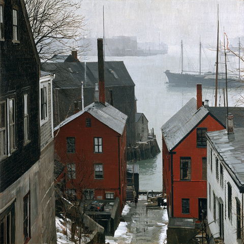 Richard Eurich style (Painters), Midjourney V8.2
