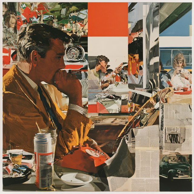 Richard Hamilton style, Midjourney V8.2, render 2 of 4
