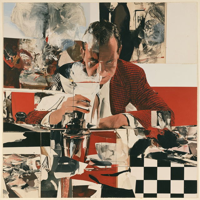 Richard Hamilton style, Midjourney V8.2, render 3 of 4
