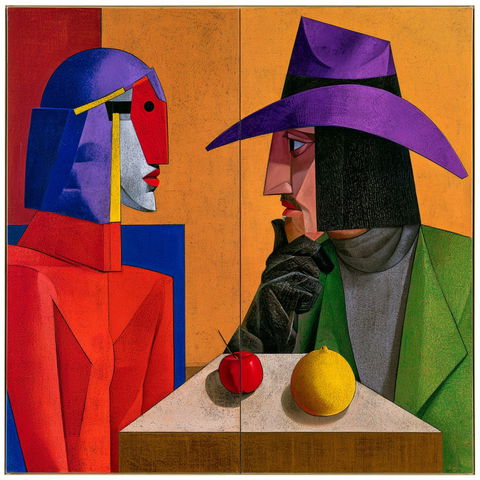 Richard Lindner style (Painters), Midjourney V8.2