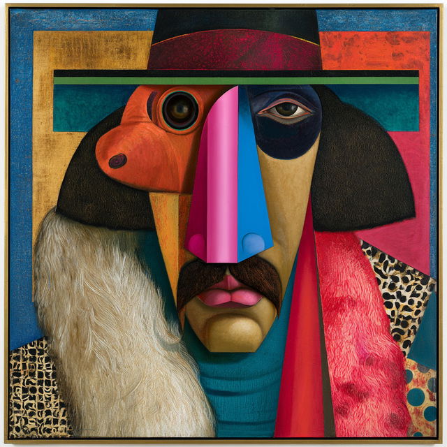 Richard Lindner style, Midjourney V8.2, render 4 of 4
