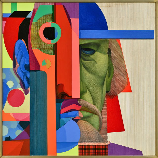 Richard Lindner style, Midjourney V8.2, render 2 of 4