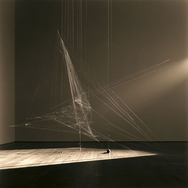 Richard Lippold style, Midjourney V8.2, render 1 of 4