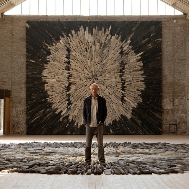 Richard Long style, Midjourney V8.2, render 1 of 4