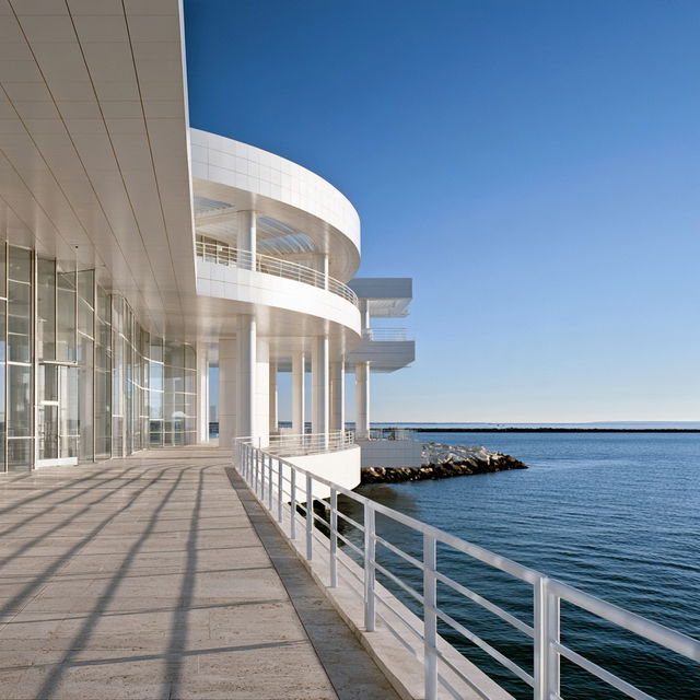 Richard Meier style, Midjourney V8.2, render 3 of 4