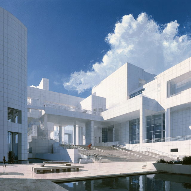 Richard Meier style, Midjourney V8.2, render 2 of 4