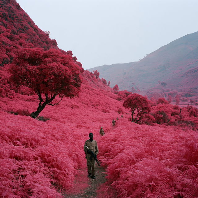 Richard Mosse style, Midjourney V8.2, render 1 of 4