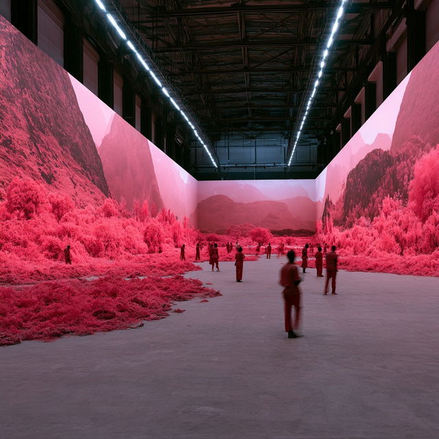 Richard Mosse style, Midjourney V8.2, render 2 of 4