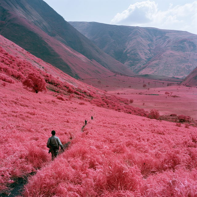 Richard Mosse style, Midjourney V8.2, render 3 of 4