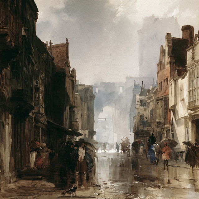 Richard Parkes Bonington style, Midjourney V8.2, render 4 of 4